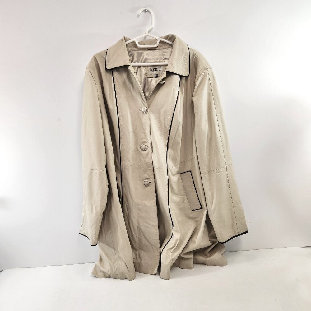 Bugatti Lambskin Leather Womens Coat Size XXL